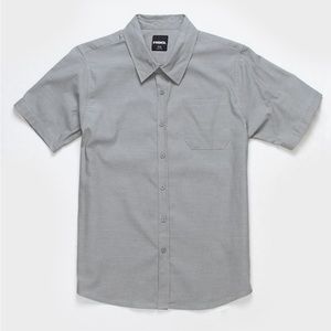 COPY - RSQ Shirt Button Down Solid Chambray Boys Size Medium